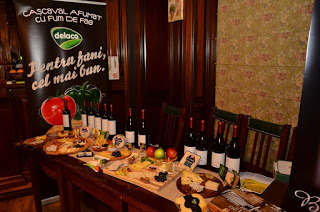 Degustare - vinuri de la crama Corcova și brânzeturi de la Delaco